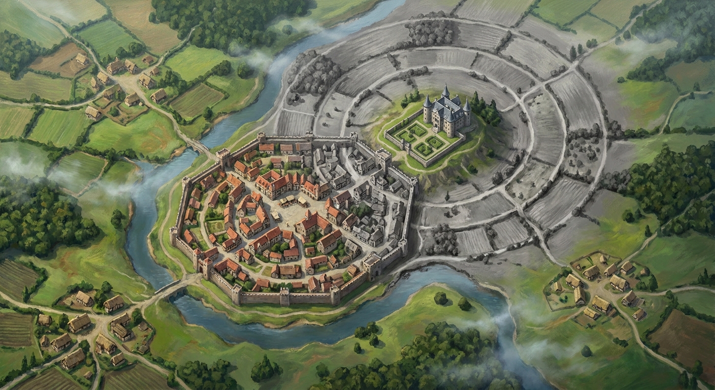 The grey rings, mapped